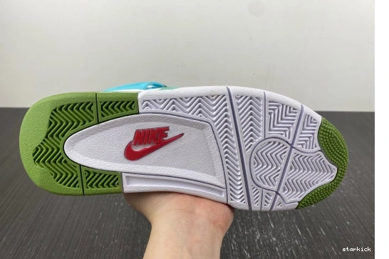 Grass SB   Jordan AJ4-KNCW edition)  AJ4-KNCW Green 4 Retro (limited White 0227